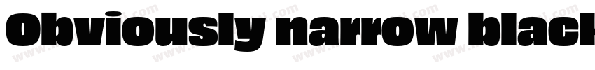 Obviously narrow black字体转换